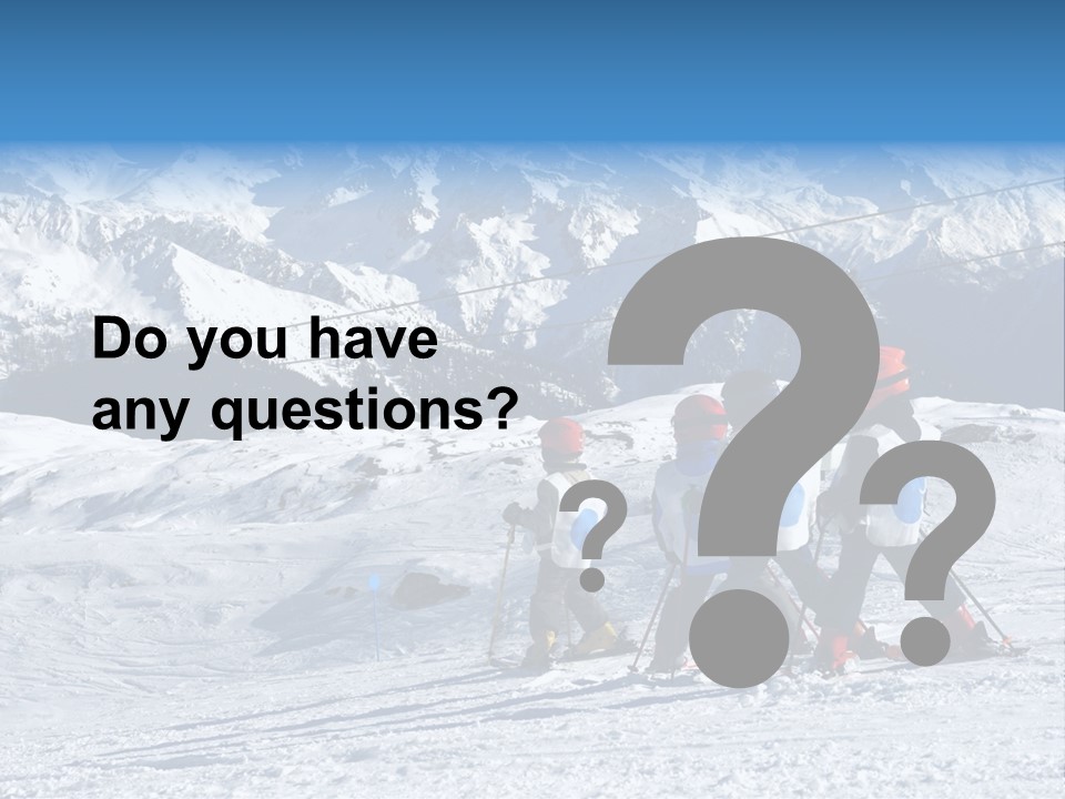 Young Boys Skiing PowerPoint Template