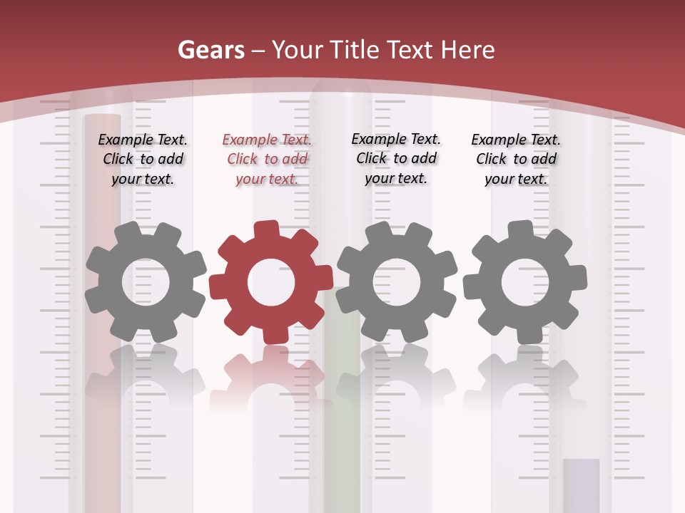 Perfect Cold, Warm, And Hot Thermometers Isolated On White PowerPoint Template