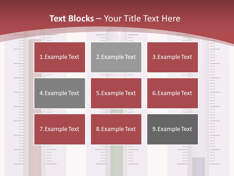 Perfect Cold, Warm, And Hot Thermometers Isolated On White PowerPoint Template