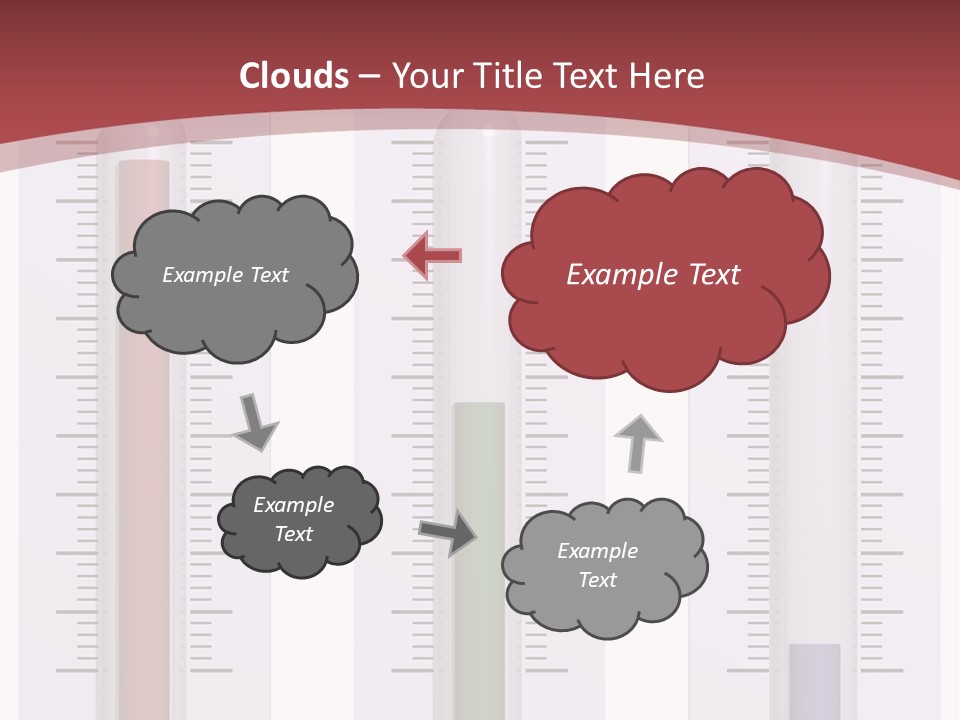 Perfect Cold, Warm, And Hot Thermometers Isolated On White PowerPoint Template