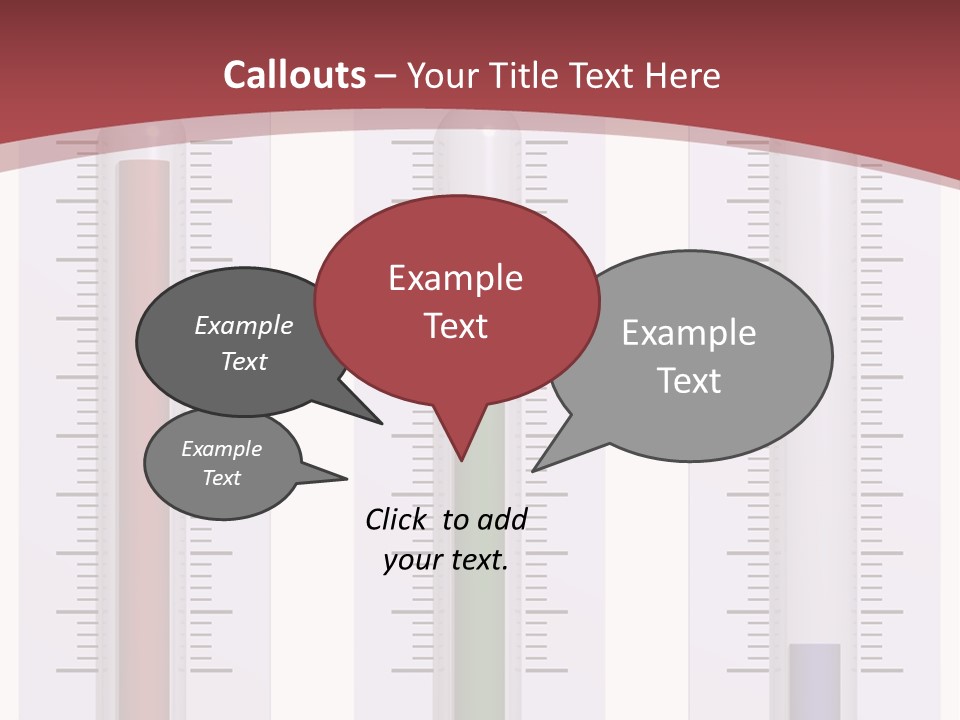 Perfect Cold, Warm, And Hot Thermometers Isolated On White PowerPoint Template