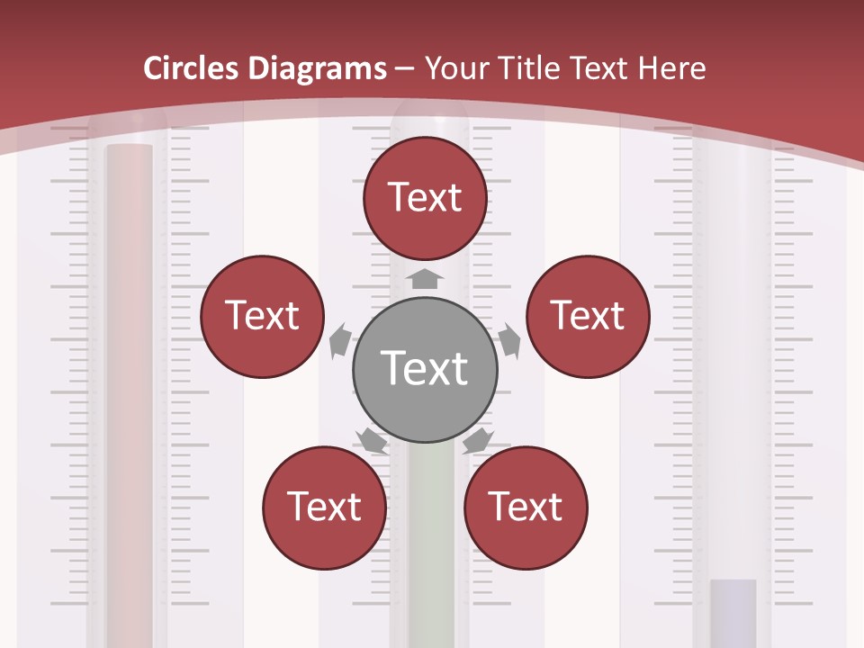Perfect Cold, Warm, And Hot Thermometers Isolated On White PowerPoint Template