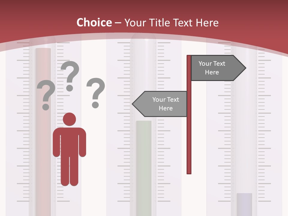 Perfect Cold, Warm, And Hot Thermometers Isolated On White PowerPoint Template