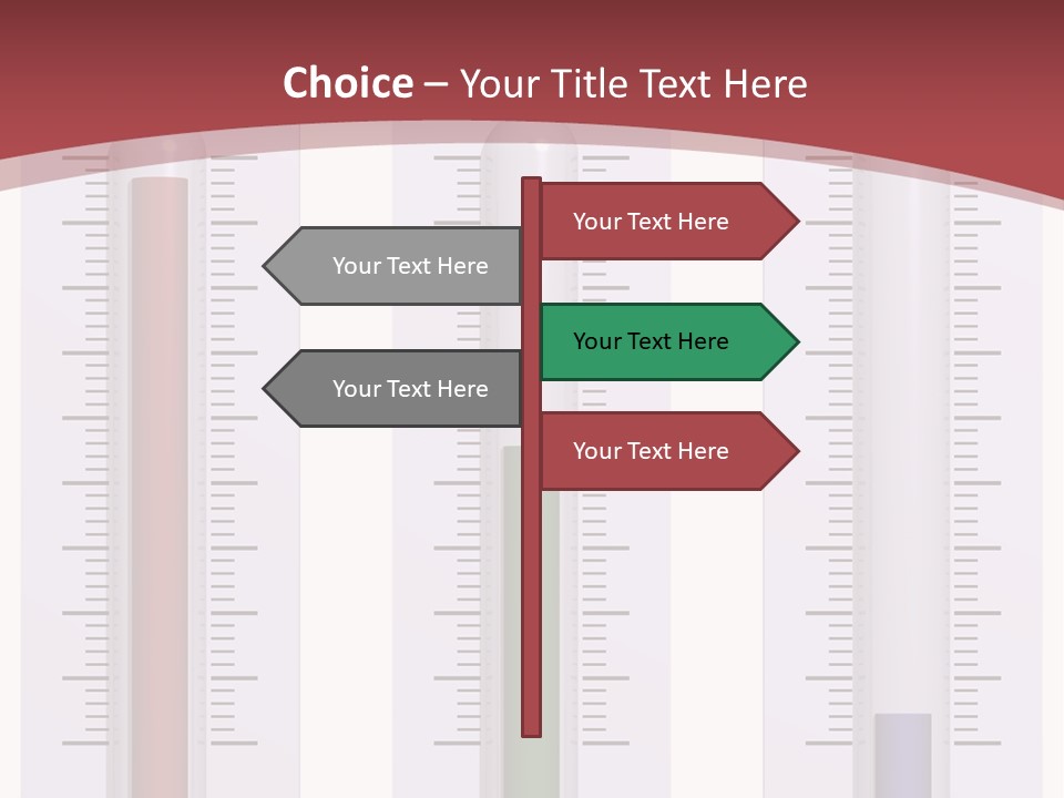 Perfect Cold, Warm, And Hot Thermometers Isolated On White PowerPoint Template