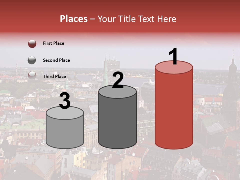 Bird's-Eye View Of Old Town (Riga, Latvia) PowerPoint Template