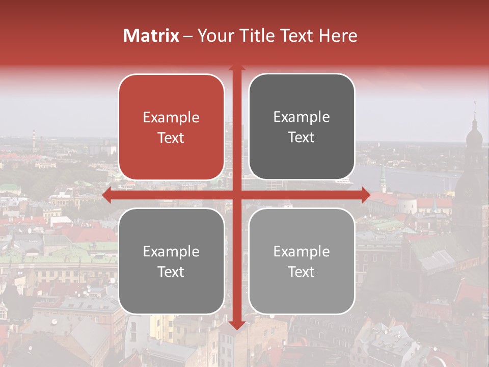 Bird's-Eye View Of Old Town (Riga, Latvia) PowerPoint Template