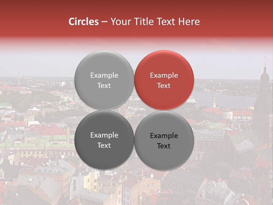 Bird's-Eye View Of Old Town (Riga, Latvia) PowerPoint Template