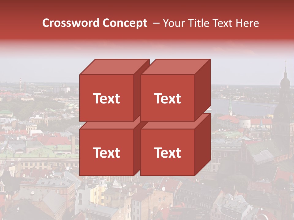 Bird's-Eye View Of Old Town (Riga, Latvia) PowerPoint Template