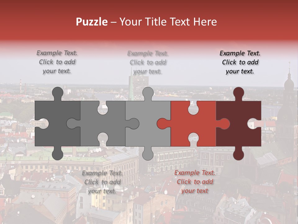 Bird's-Eye View Of Old Town (Riga, Latvia) PowerPoint Template