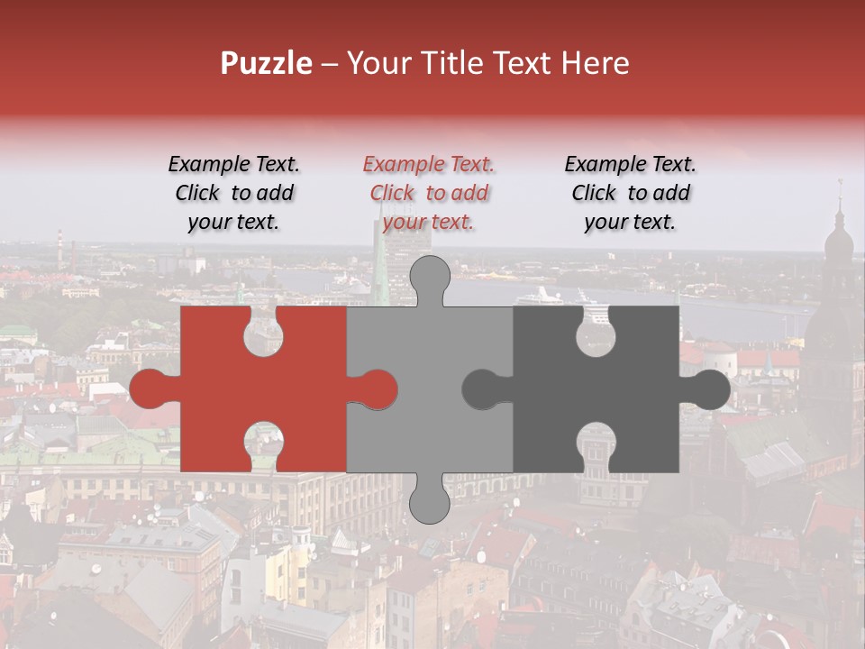 Bird's-Eye View Of Old Town (Riga, Latvia) PowerPoint Template