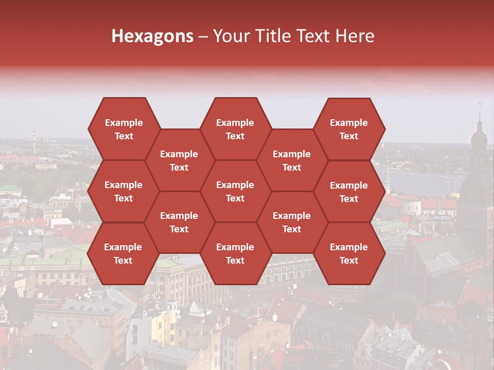 Bird's-Eye View Of Old Town (Riga, Latvia) PowerPoint Template