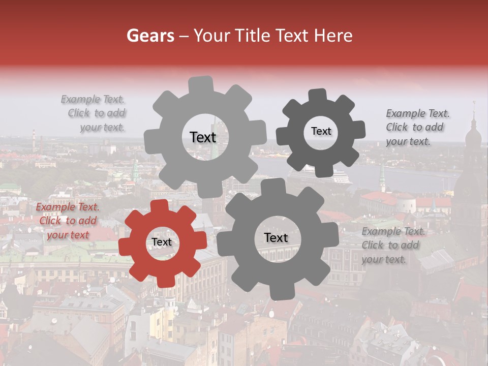 Bird's-Eye View Of Old Town (Riga, Latvia) PowerPoint Template