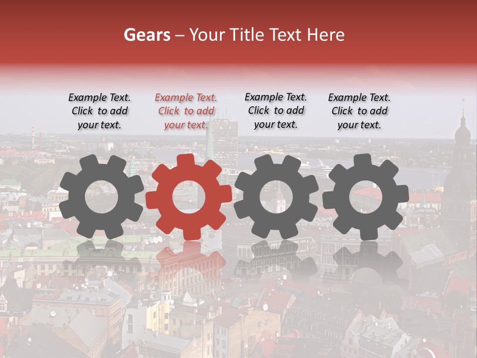 Bird's-Eye View Of Old Town (Riga, Latvia) PowerPoint Template