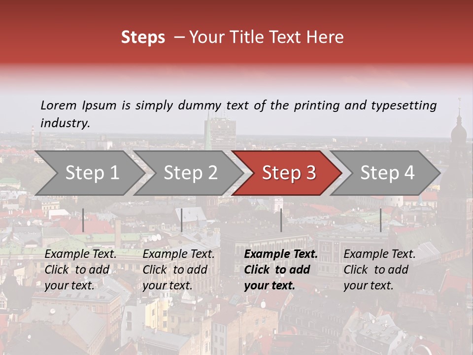 Bird's-Eye View Of Old Town (Riga, Latvia) PowerPoint Template