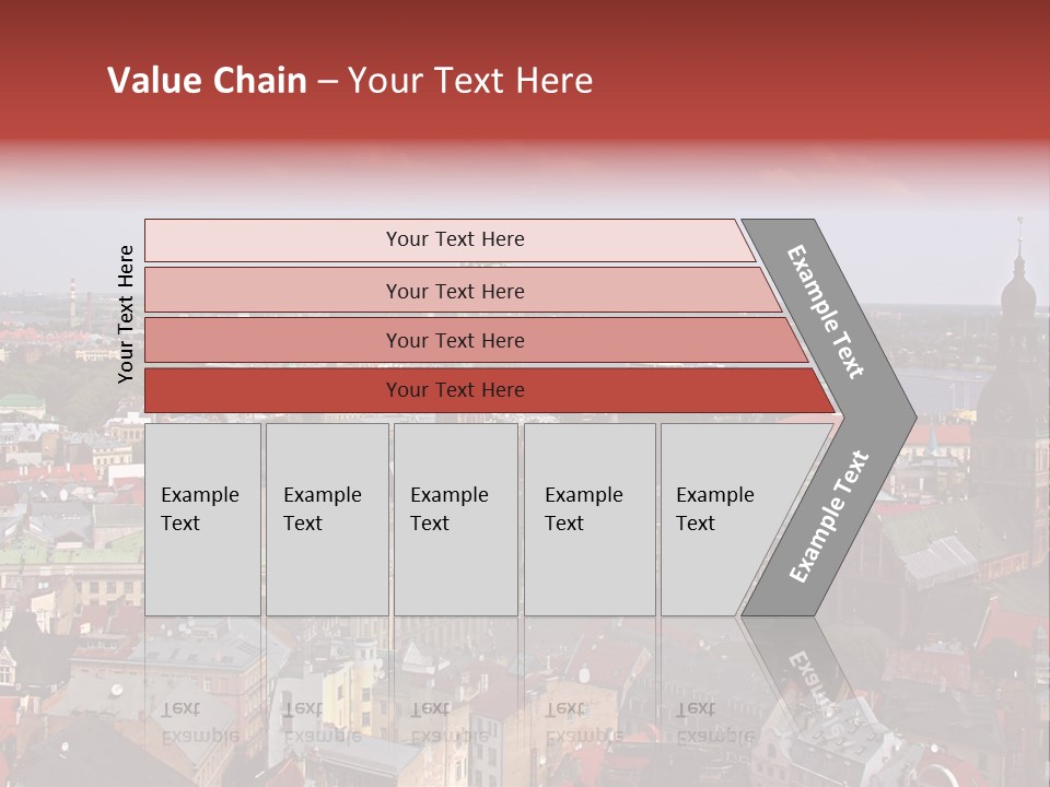 Bird's-Eye View Of Old Town (Riga, Latvia) PowerPoint Template