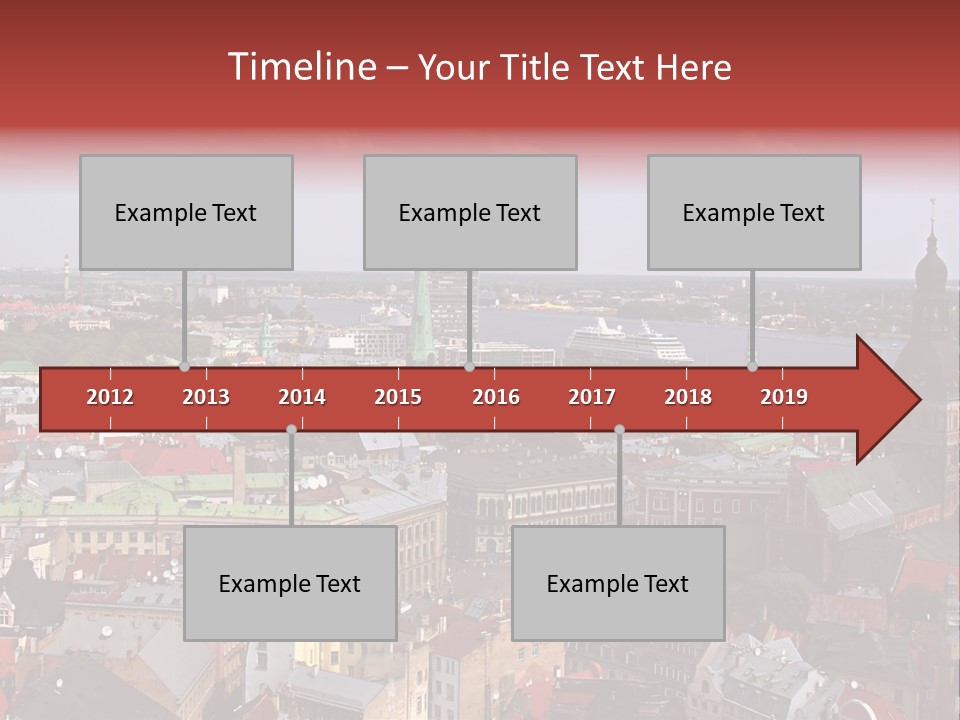 Bird's-Eye View Of Old Town (Riga, Latvia) PowerPoint Template