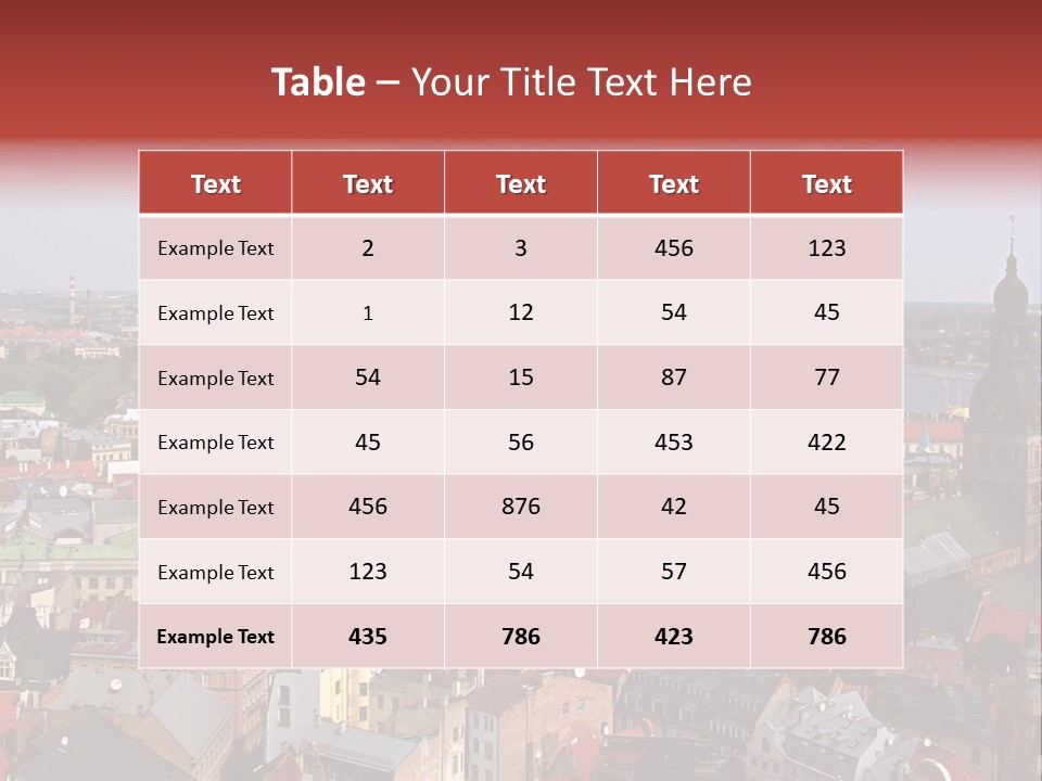 Bird's-Eye View Of Old Town (Riga, Latvia) PowerPoint Template