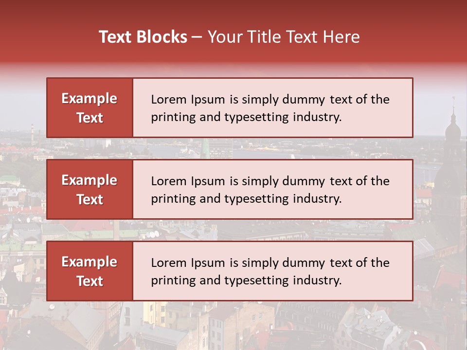 Bird's-Eye View Of Old Town (Riga, Latvia) PowerPoint Template