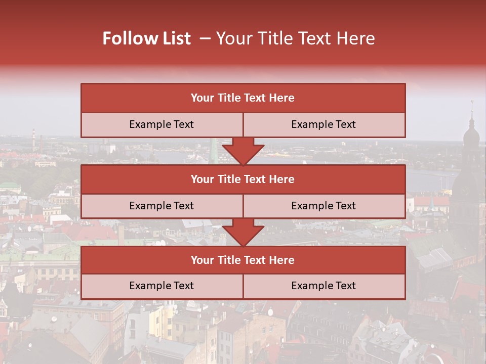 Bird's-Eye View Of Old Town (Riga, Latvia) PowerPoint Template