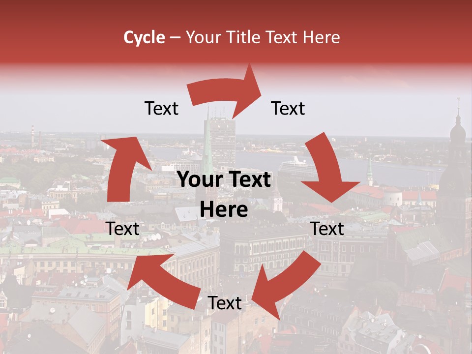 Bird's-Eye View Of Old Town (Riga, Latvia) PowerPoint Template