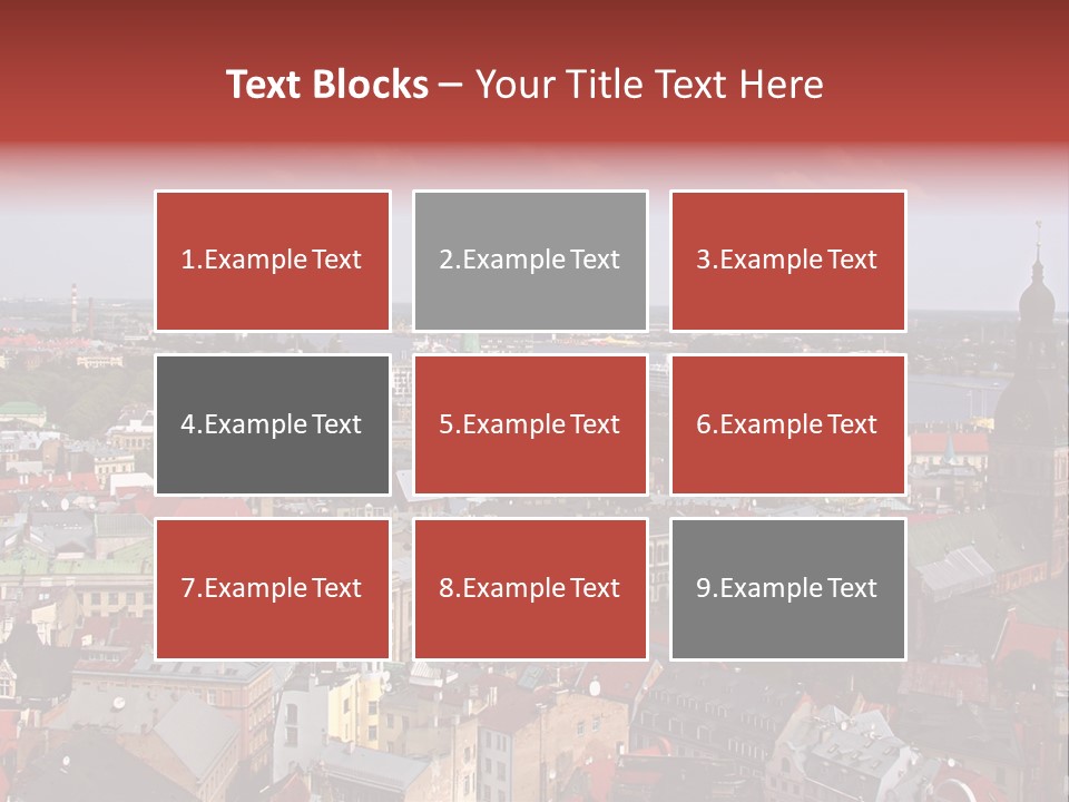 Bird's-Eye View Of Old Town (Riga, Latvia) PowerPoint Template