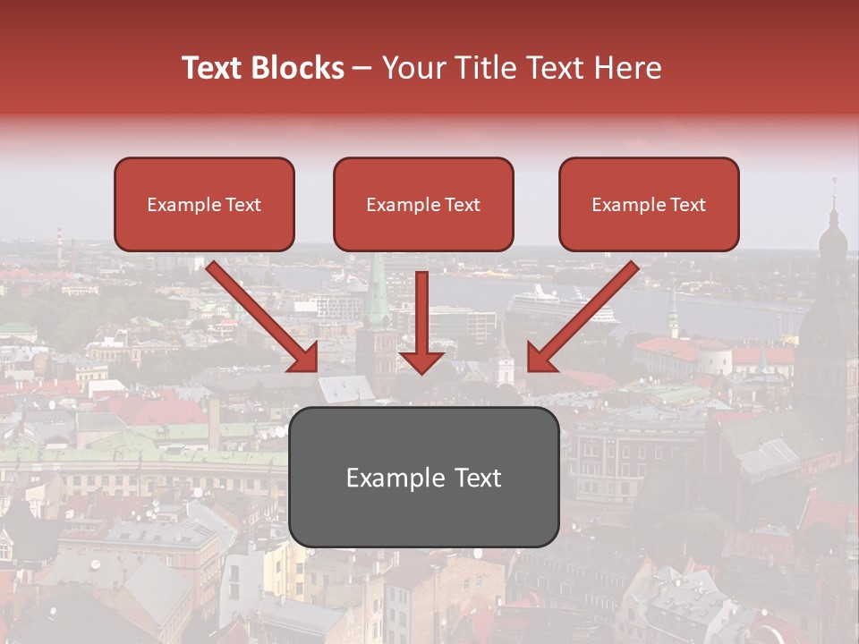 Bird's-Eye View Of Old Town (Riga, Latvia) PowerPoint Template