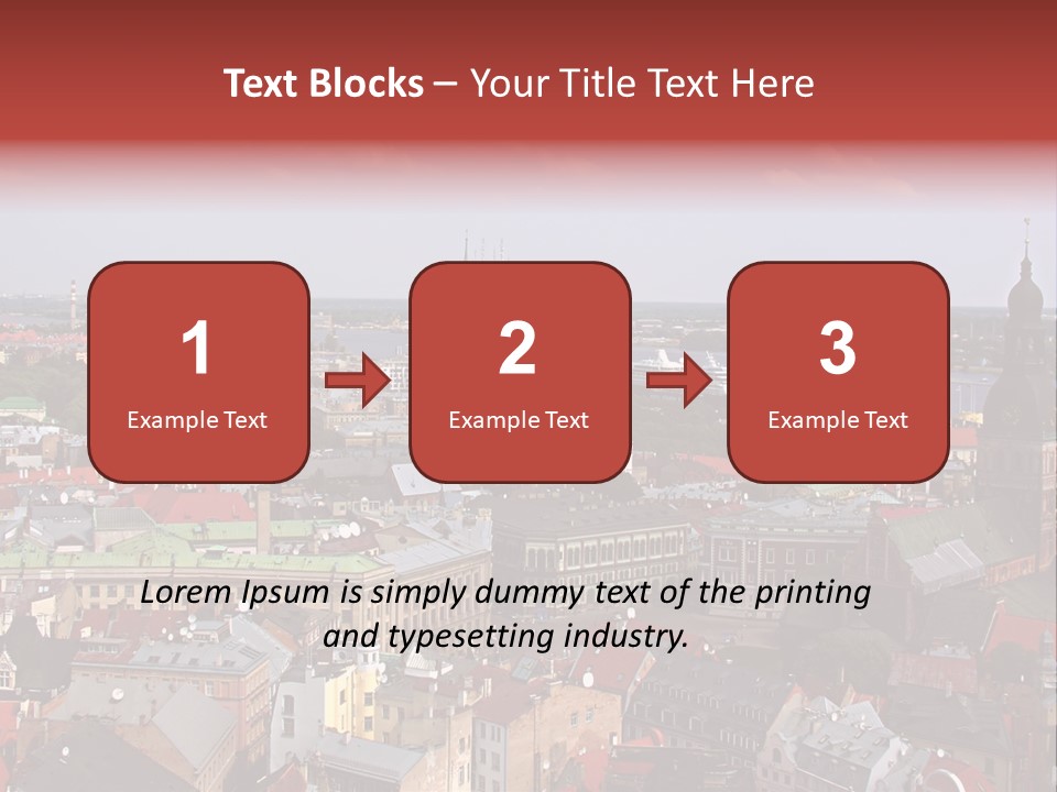 Bird's-Eye View Of Old Town (Riga, Latvia) PowerPoint Template