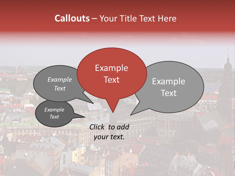 Bird's-Eye View Of Old Town (Riga, Latvia) PowerPoint Template