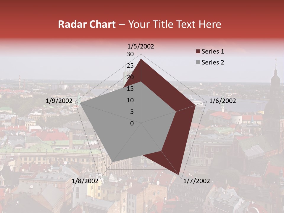 Bird's-Eye View Of Old Town (Riga, Latvia) PowerPoint Template