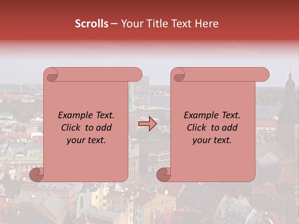 Bird's-Eye View Of Old Town (Riga, Latvia) PowerPoint Template