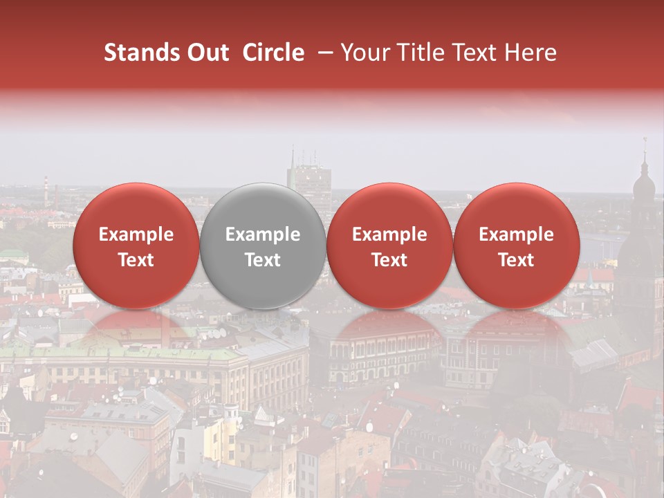 Bird's-Eye View Of Old Town (Riga, Latvia) PowerPoint Template