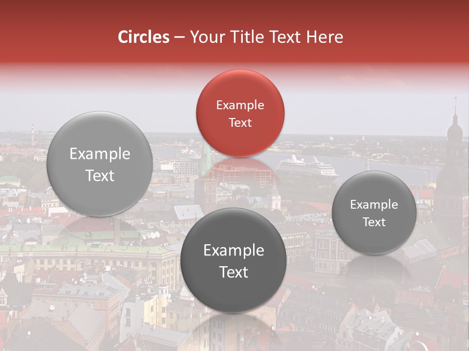 Bird's-Eye View Of Old Town (Riga, Latvia) PowerPoint Template