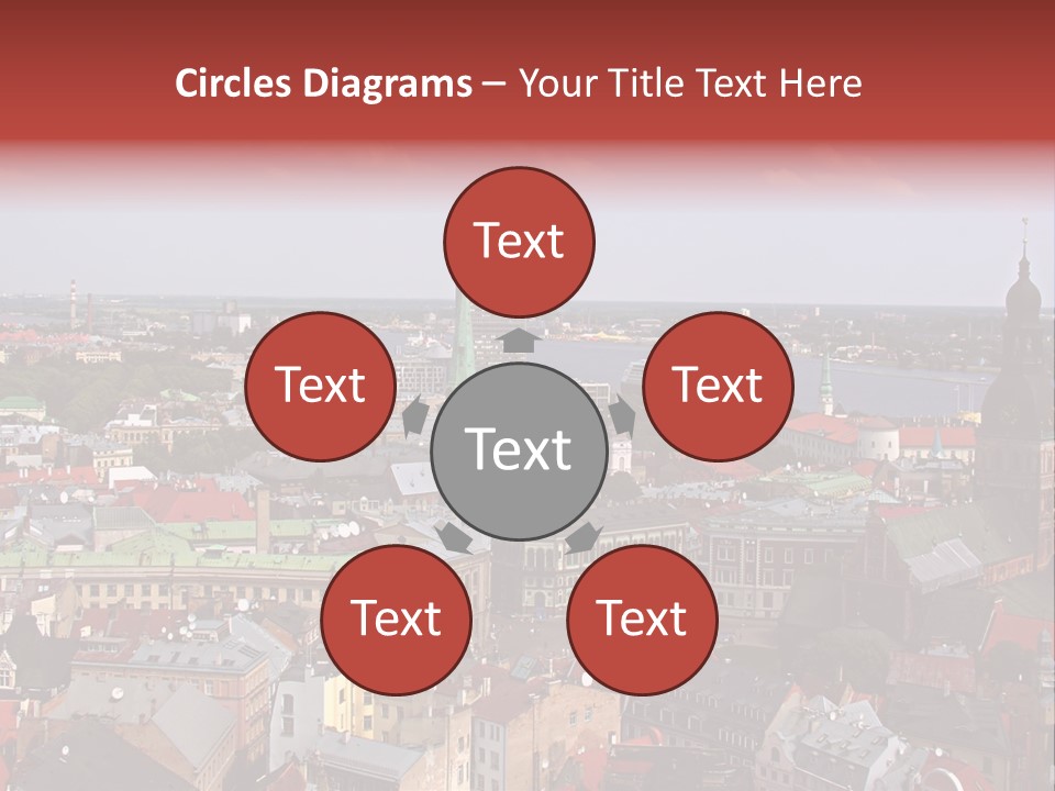 Bird's-Eye View Of Old Town (Riga, Latvia) PowerPoint Template