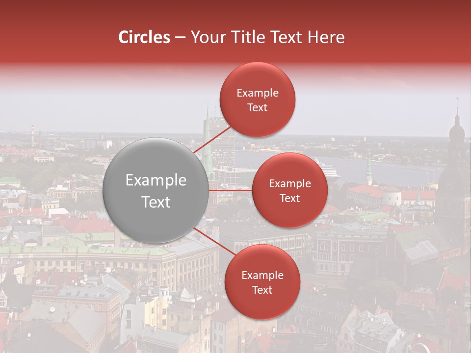 Bird's-Eye View Of Old Town (Riga, Latvia) PowerPoint Template