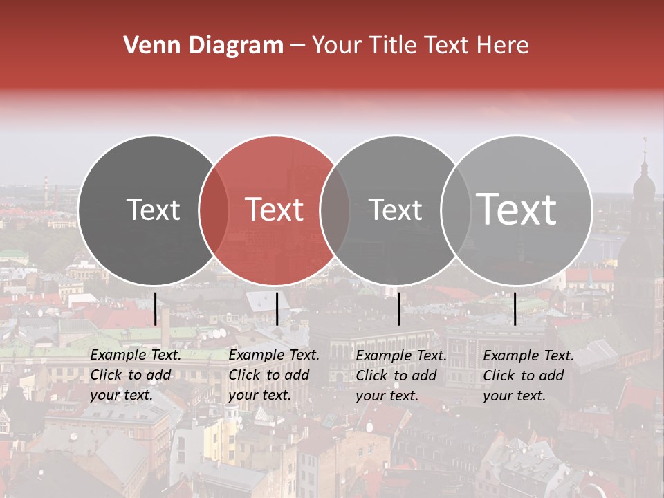 Bird's-Eye View Of Old Town (Riga, Latvia) PowerPoint Template