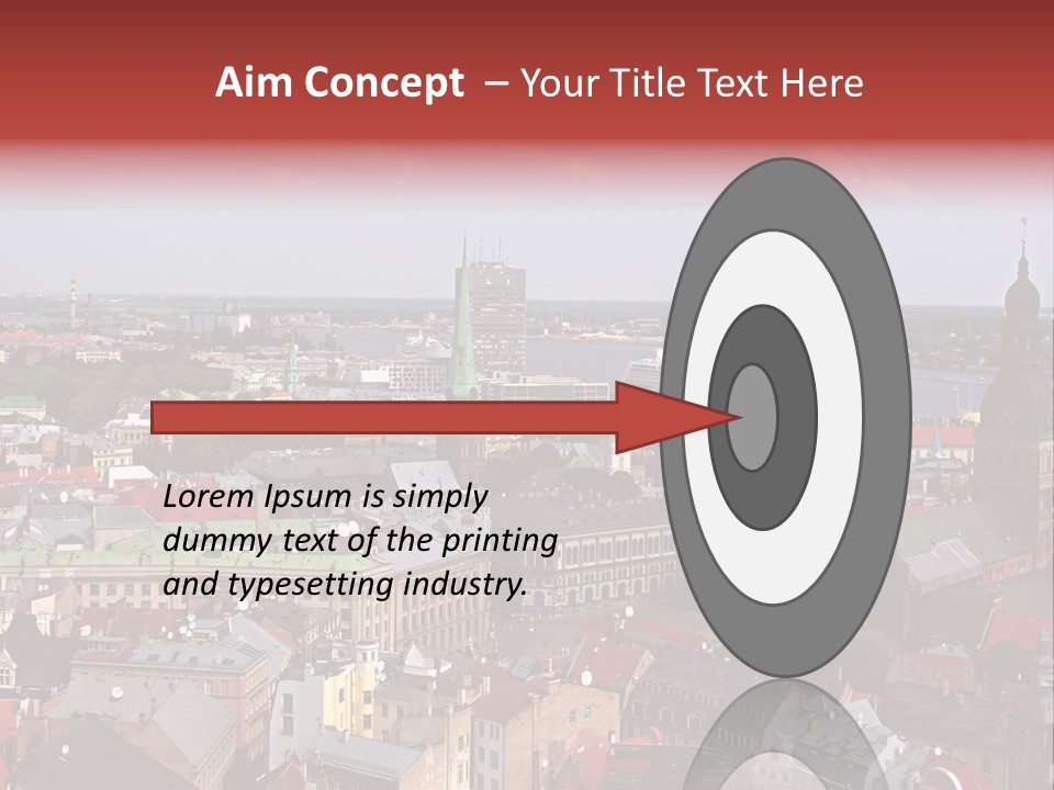 Bird's-Eye View Of Old Town (Riga, Latvia) PowerPoint Template