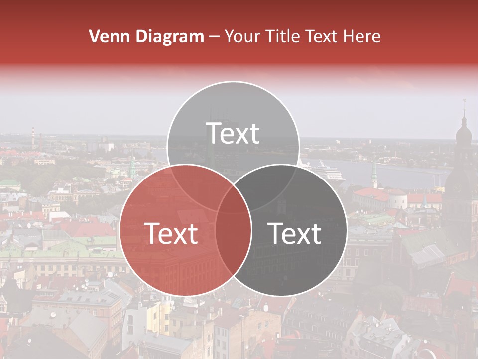 Bird's-Eye View Of Old Town (Riga, Latvia) PowerPoint Template