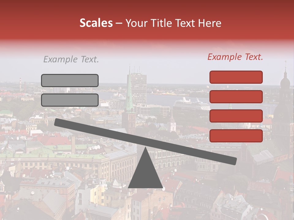 Bird's-Eye View Of Old Town (Riga, Latvia) PowerPoint Template