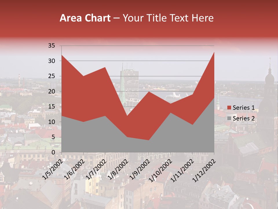 Bird's-Eye View Of Old Town (Riga, Latvia) PowerPoint Template