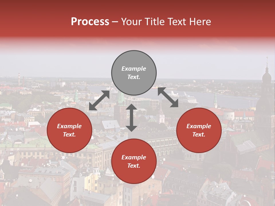 Bird's-Eye View Of Old Town (Riga, Latvia) PowerPoint Template