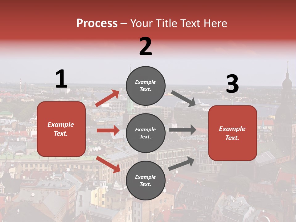 Bird's-Eye View Of Old Town (Riga, Latvia) PowerPoint Template