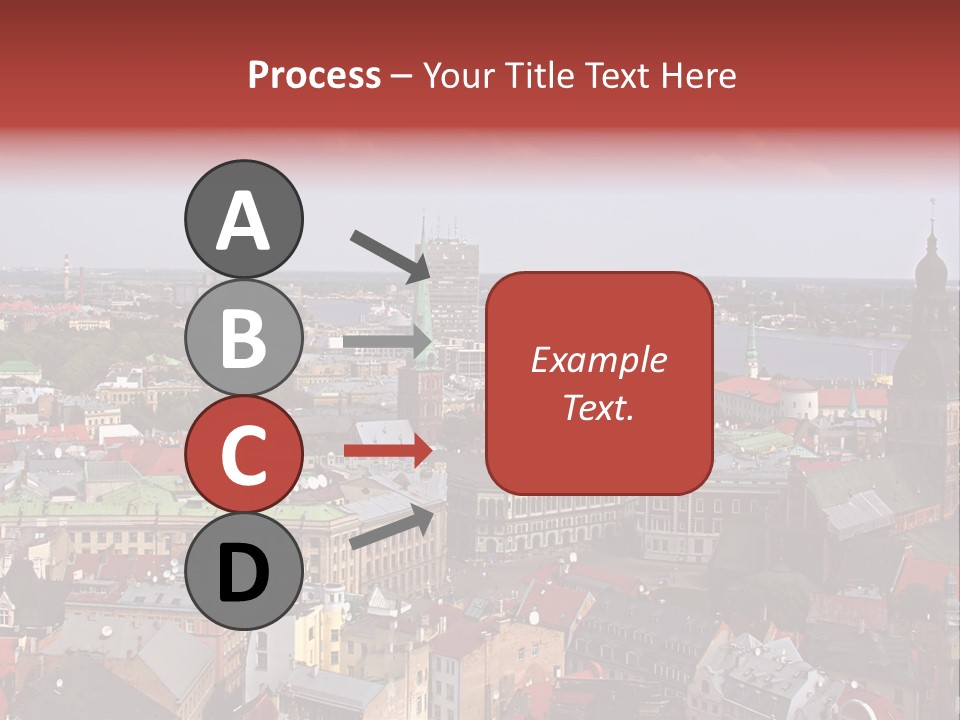 Bird's-Eye View Of Old Town (Riga, Latvia) PowerPoint Template