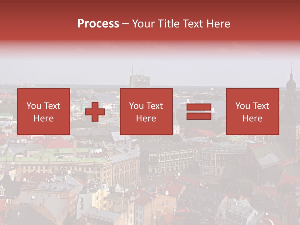 Bird's-Eye View Of Old Town (Riga, Latvia) PowerPoint Template