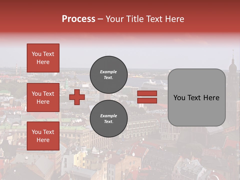 Bird's-Eye View Of Old Town (Riga, Latvia) PowerPoint Template