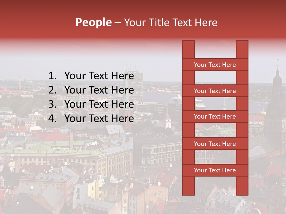Bird's-Eye View Of Old Town (Riga, Latvia) PowerPoint Template