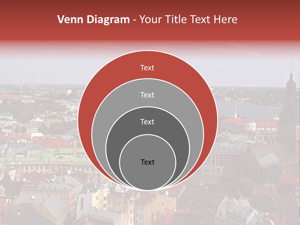 Bird's-Eye View Of Old Town (Riga, Latvia) PowerPoint Template