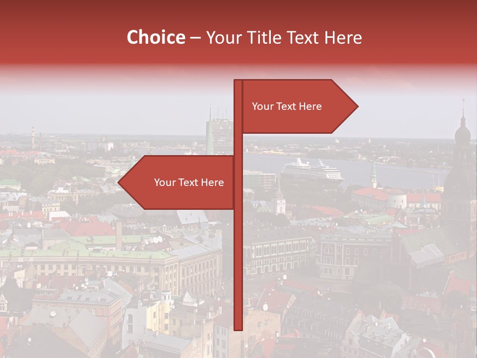 Bird's-Eye View Of Old Town (Riga, Latvia) PowerPoint Template