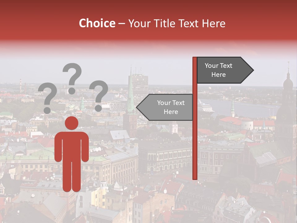 Bird's-Eye View Of Old Town (Riga, Latvia) PowerPoint Template