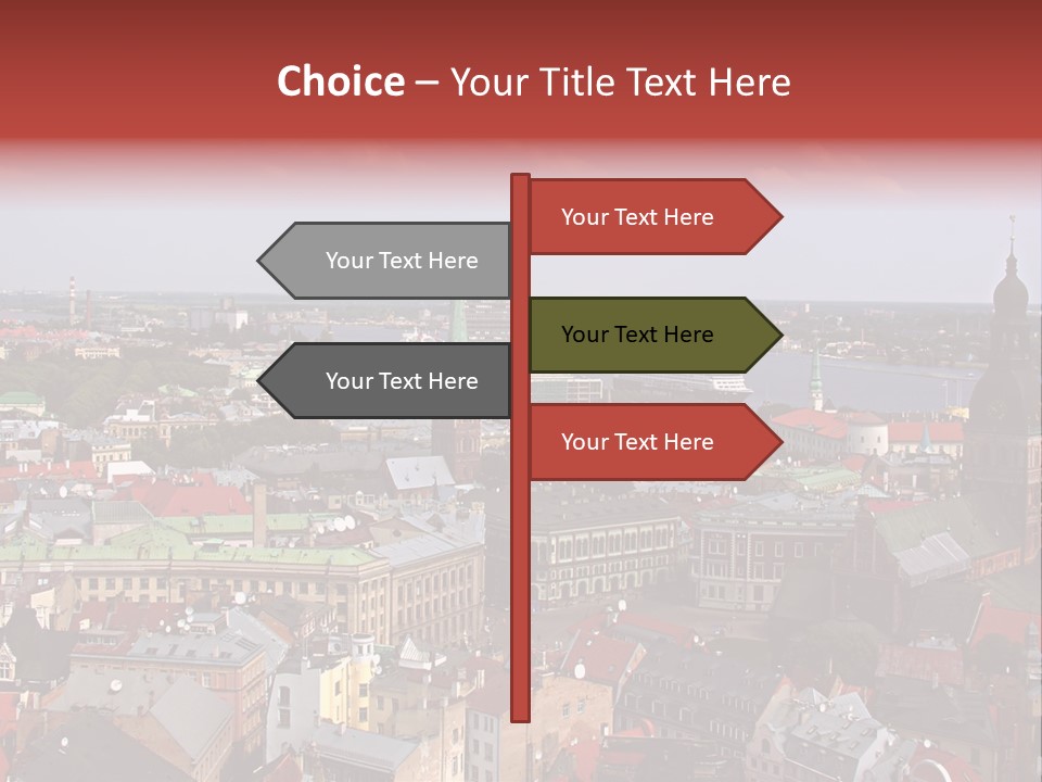 Bird's-Eye View Of Old Town (Riga, Latvia) PowerPoint Template