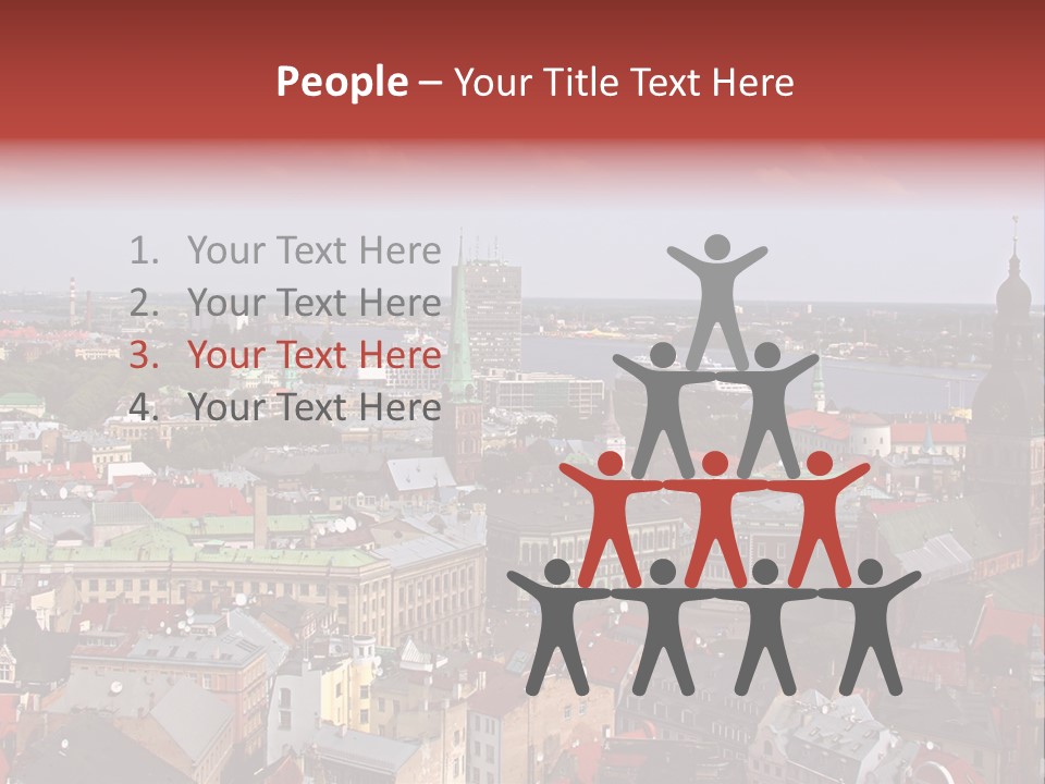 Bird's-Eye View Of Old Town (Riga, Latvia) PowerPoint Template